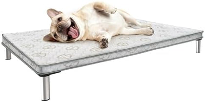 Chew-Proof Elevated Dog Bed - XL Black 56"