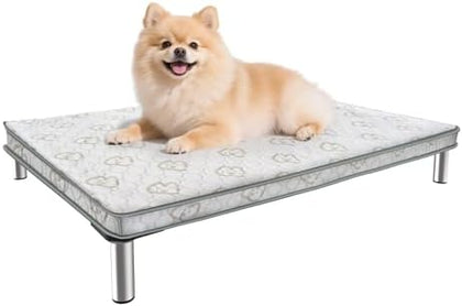 Chew-Proof Elevated Dog Bed - XL Black 56"
