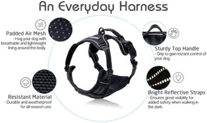 No-Pull Reflective Dog Harness