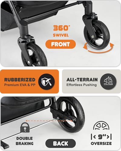All-Terrain Dog Stroller - 66 lbs Max