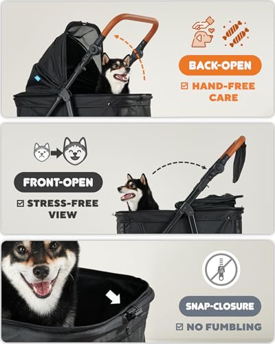 All-Terrain Dog Stroller - 66 lbs Max