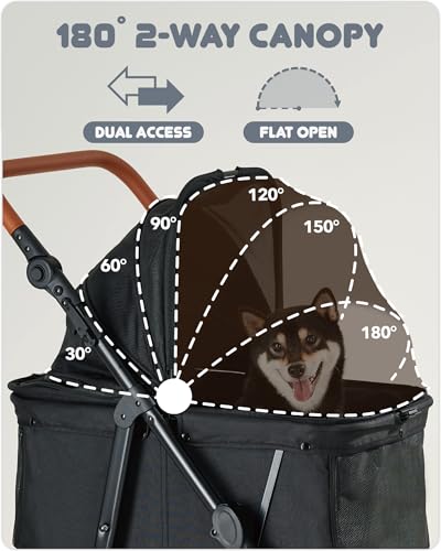 All-Terrain Dog Stroller - 66 lbs Max