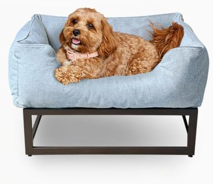 Elevated Dog Bed - Sky Blue Large