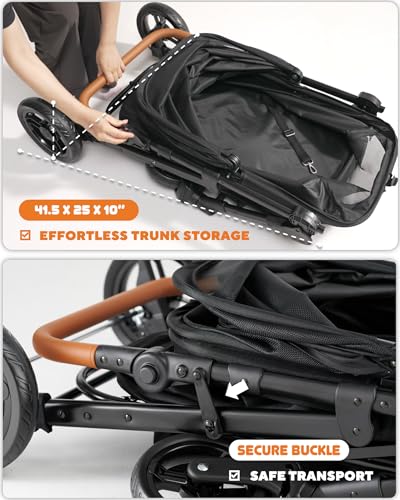 All-Terrain Dog Stroller - 66 lbs Max