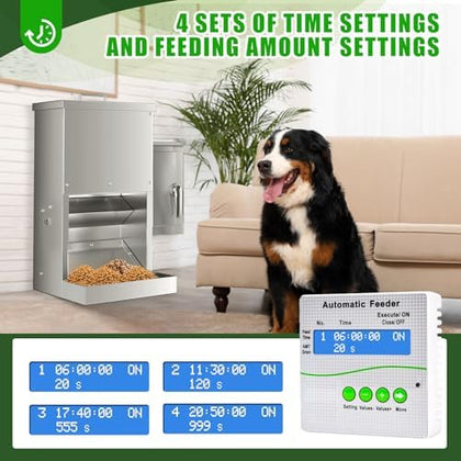 Large Automatic Pet Feeder - 16L Stainless Steel